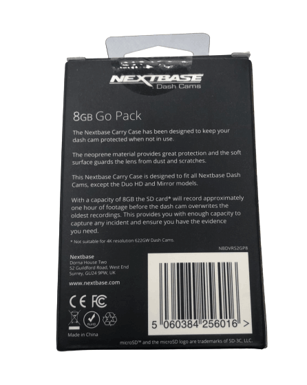 Nextbase 8GB Go Pack with Protective Carry Case - Nextbase Parts